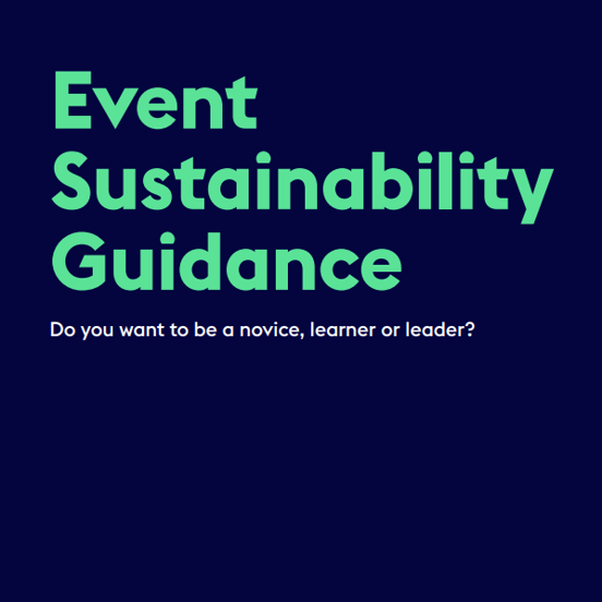 Preview of title page of Event Sustainability Guidance 